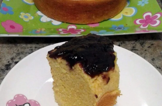 Bolo de fubá diet sem farinha